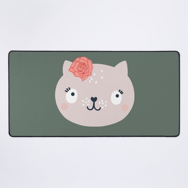 Item preview, Face of a cute kitten with a flower for girls or babies sweatshirts, Gift of cats for children. designed and sold by EMIPRINCESS.