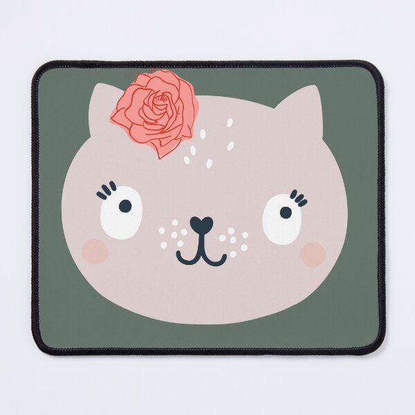 Item preview, Face of a cute kitten with a flower for girls or babies sweatshirts, Gift of cats for children. designed and sold by EMIPRINCESS.