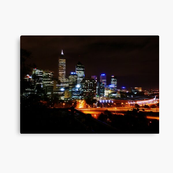 Perth at night Leinwanddruck