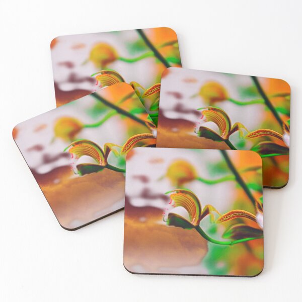 Item preview, Vivid orange tropical orchid  designed and sold by yourartylife.