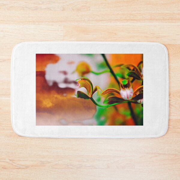 Item preview, Vivid orange tropical orchid  designed and sold by yourartylife.