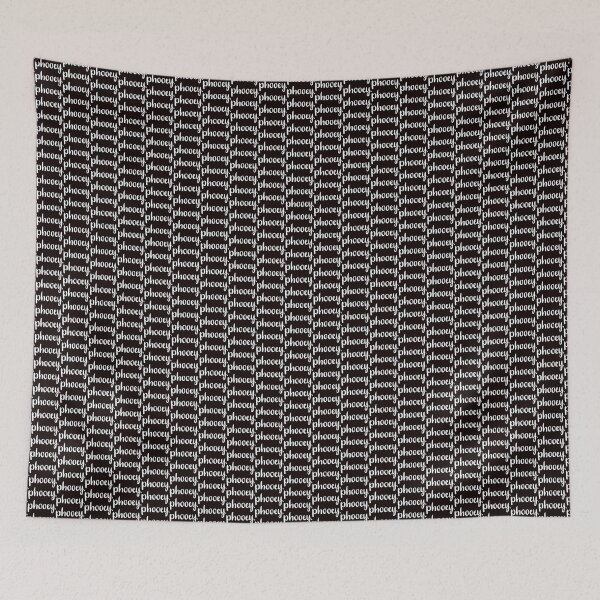 Item preview, Phooey white on black designed and sold by Coop & Company Designs.