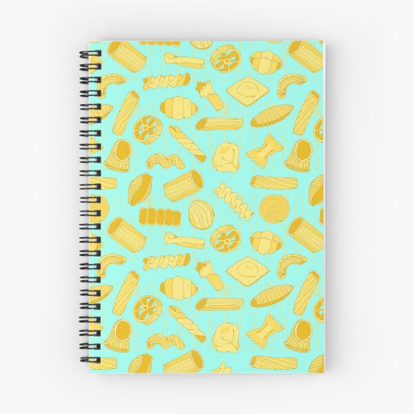 Item preview, Italian Pasta Shapes Pattern on Aqua designed and sold by HotHibiscus.
