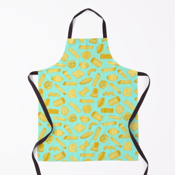 Item preview, Italian Pasta Shapes Pattern on Aqua designed and sold by HotHibiscus.