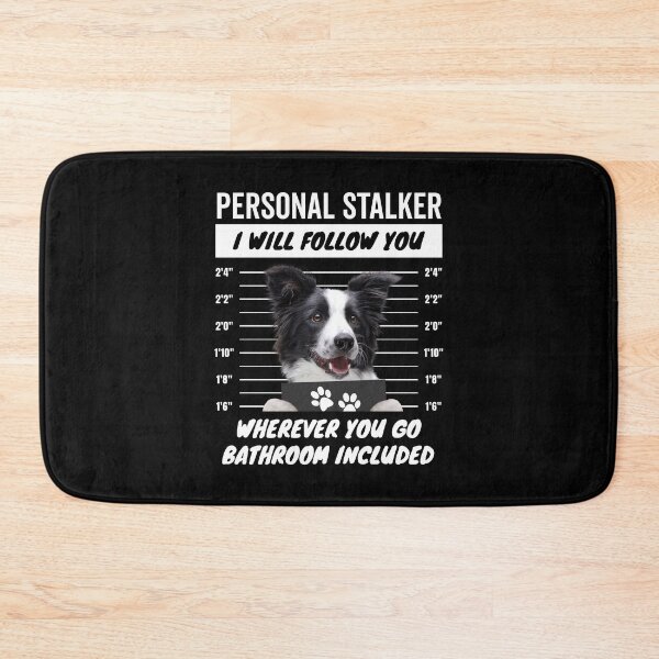 Item preview, Personal Stalker Dog – Black and White Border Collie designed and sold by More Cute Dogs.