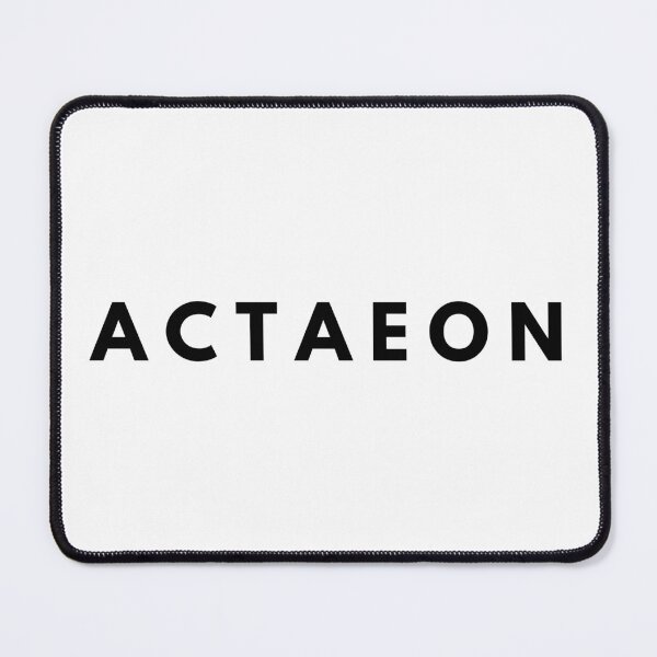 Item preview, Actaeon Greek Mythology Demigod Black Typography designed and sold by OnyxMoonDesigns.