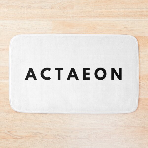 Item preview, Actaeon Greek Mythology Demigod Black Typography designed and sold by OnyxMoonDesigns.