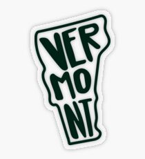 Vermont - Green Transparent Sticker