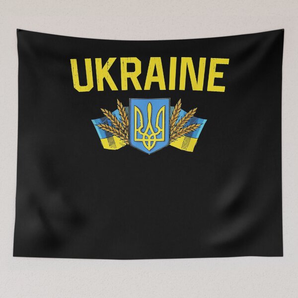 Item preview, Ukraine Ukrainian Flag Ukraine Flag Vintage Wheat T-Shirt designed and sold by oglesum.