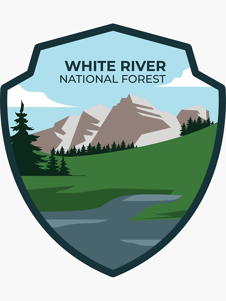 "White River National Forest" Sticker for Sale by parkland Redbubble