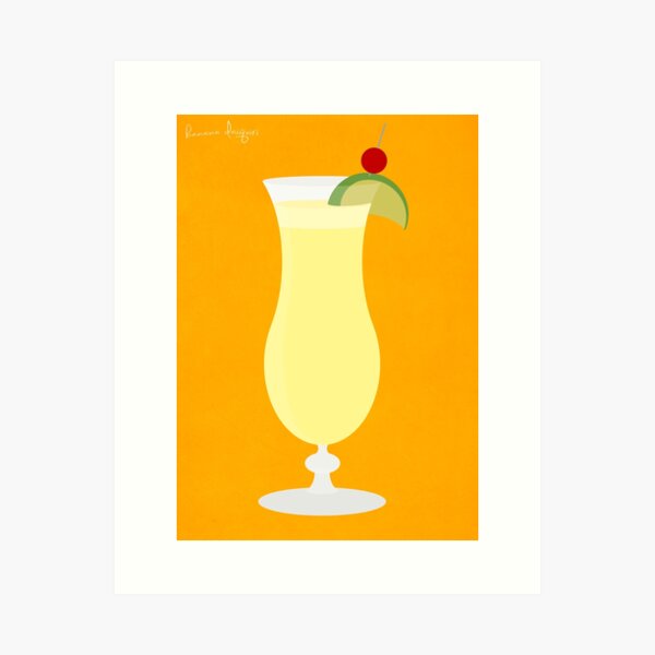 Item preview, Cocktail - Banana Daiquiri designed and sold by AtticJunk.