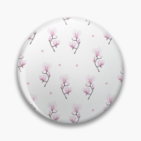 Item preview, painted magnolia patter watercolor designed and sold by Nazrin Nasimi.