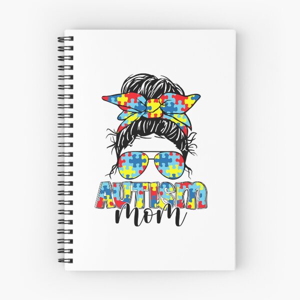 Artikelvorschau, Autism Mom Life Messy Bun Sonnenbrille Bandana Muttertag entworfen und verkauft von christinecather.