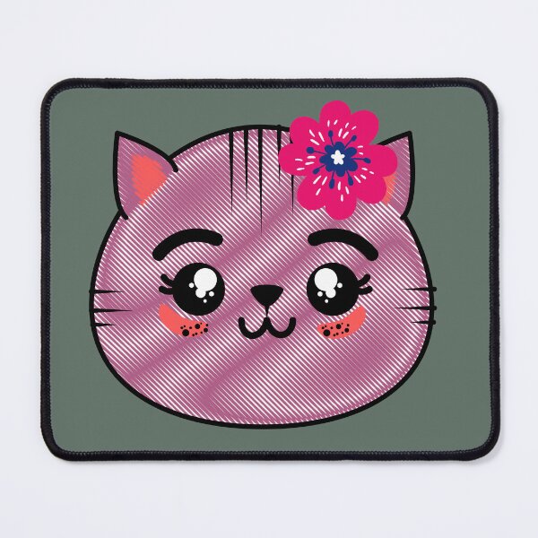 Item preview, Face of a cute kitten with a flower for girls or babies sweatshirts, Gift of cats for children. designed and sold by EMIPRINCESS.