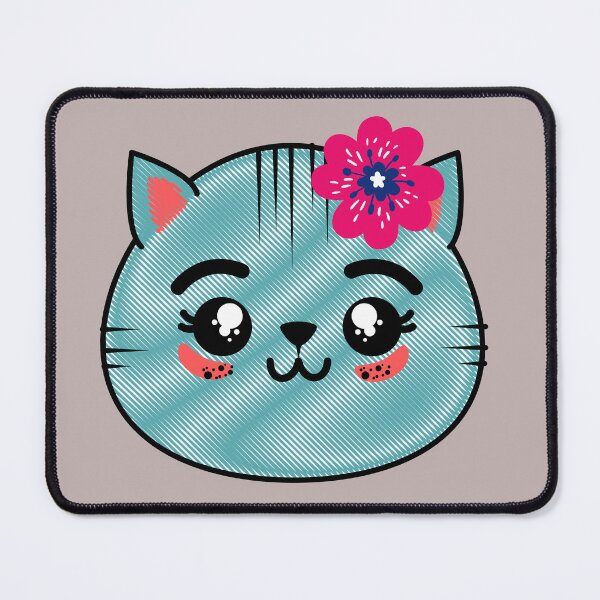 Item preview, Face of a cute kitten with a flower for girls or babies sweatshirts, Gift of cats for children. designed and sold by EMIPRINCESS.