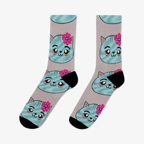 Item preview, Face of a cute kitten with a flower for girls or babies sweatshirts, Gift of cats for children. designed and sold by EMIPRINCESS.