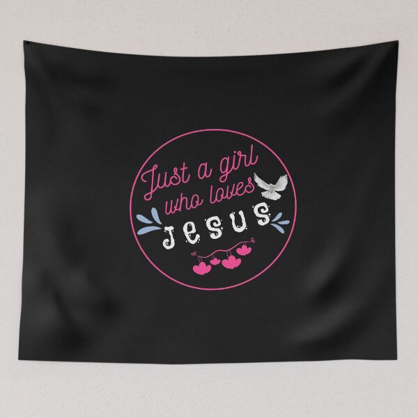 Item preview, Camiseta Just A Girl Who Loves Jesus, camiseta cristiana religiosa designed and sold by Lanna999.