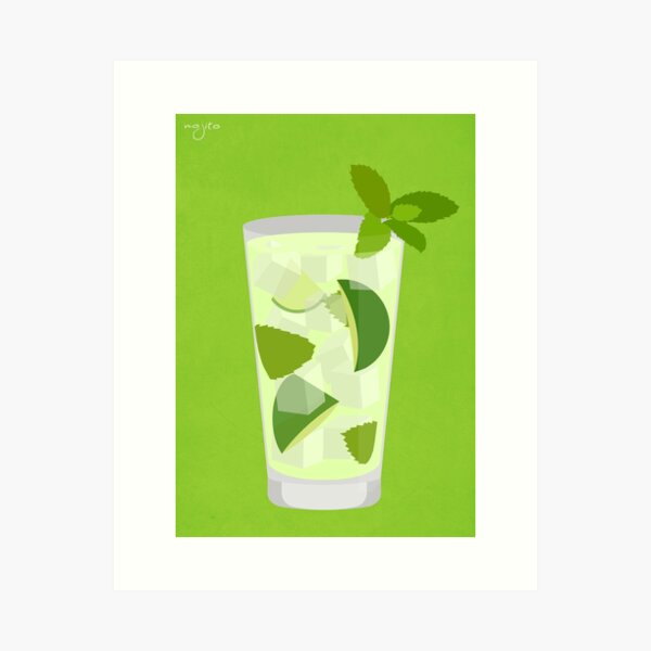 Item preview, Cocktail - Mojito designed and sold by AtticJunk.