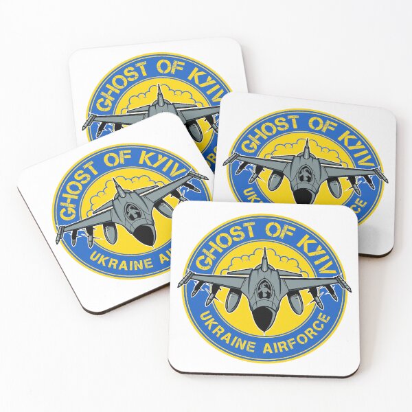 Item preview, Ghost Of Kyiv Ukrainian Air Force Sticker designed and sold by Teebubbleuk.