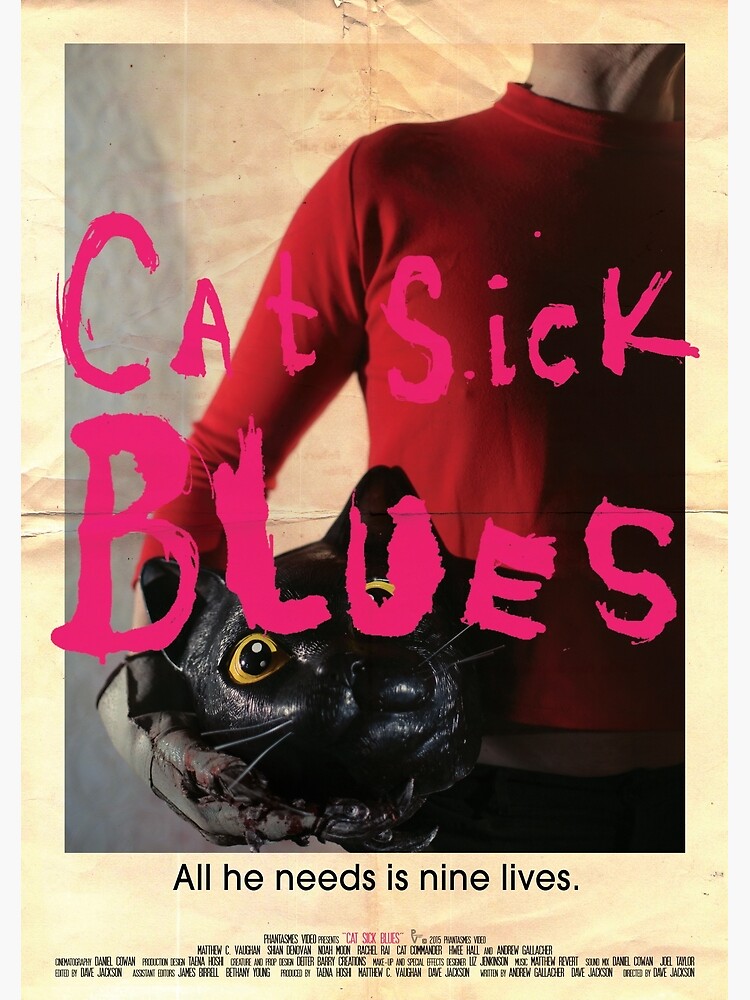 Disover Cat Sick Blues - Poster A Premium Matte Vertical Poster