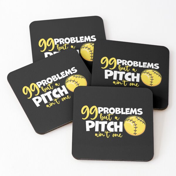 Item preview, 99 Problems But A Pitch Ain't One Softball Fastpitch designed and sold by 99Fastpitch.