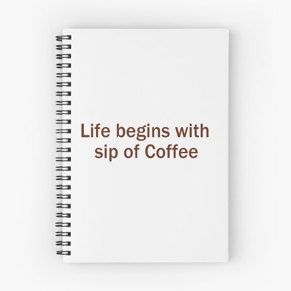 Item preview, Life begins with sip of coffee, a funny saying designed and sold by Graphixhives.