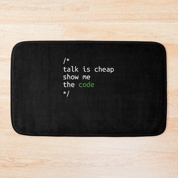Item preview, Funny Talk Is Cheap Show Me The Code Programmer T-Shirt designed and sold by gilbarcost.