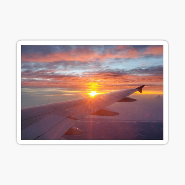 Sunrise on a plane Sticker