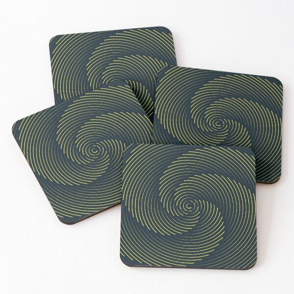 Item preview, Abstract Yellow Circle Swirl Pattern designed and sold by S Cube Design.