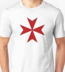 Maltese cross - Knights Templar - Holy Grail - The Crusades Unisex T-Shirt