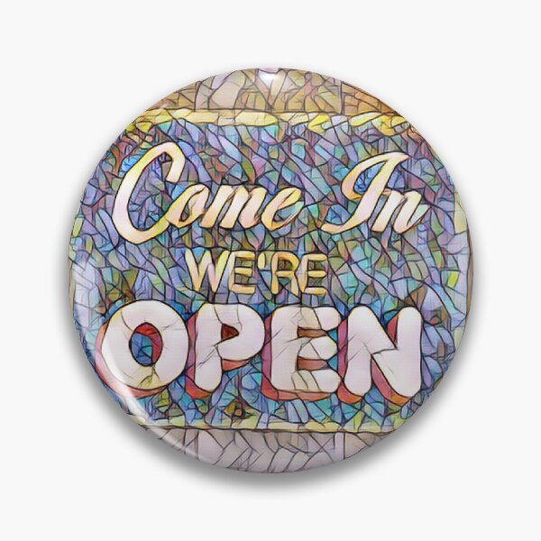 Item preview, Mosaic Come In We're Open Sign Altered Photo designed and sold by Happy-Trails.