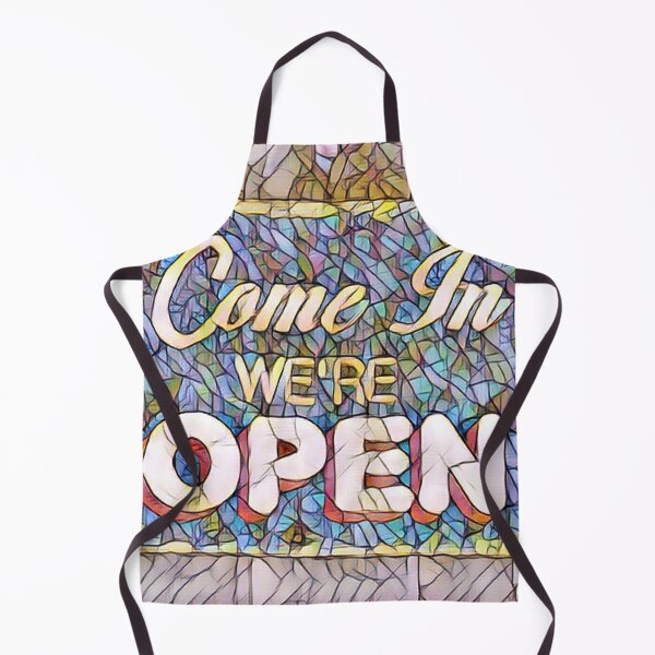 Item preview, Mosaic Come In We're Open Sign Altered Photo designed and sold by Happy-Trails.