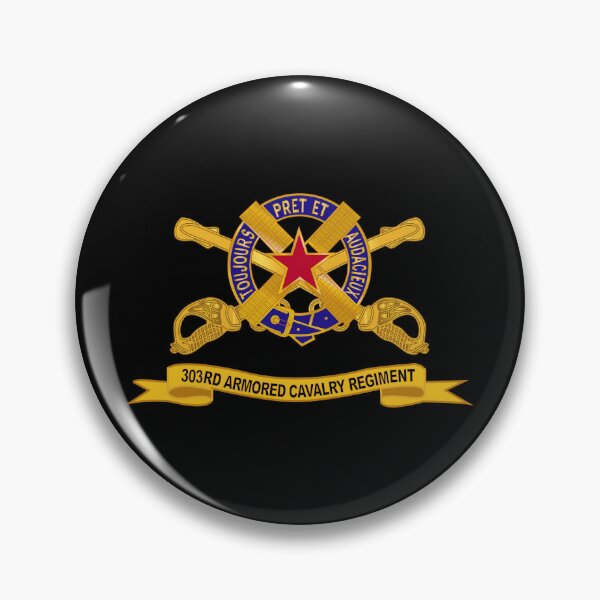 Item preview, Army  - 303rd Armored Cavalry Regiment w Br - Ribbon X 300 designed and sold by Military Insignia Products.