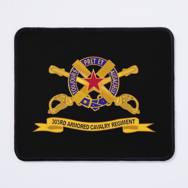 Item preview, Army  - 303rd Armored Cavalry Regiment w Br - Ribbon X 300 designed and sold by Military Insignia Products.