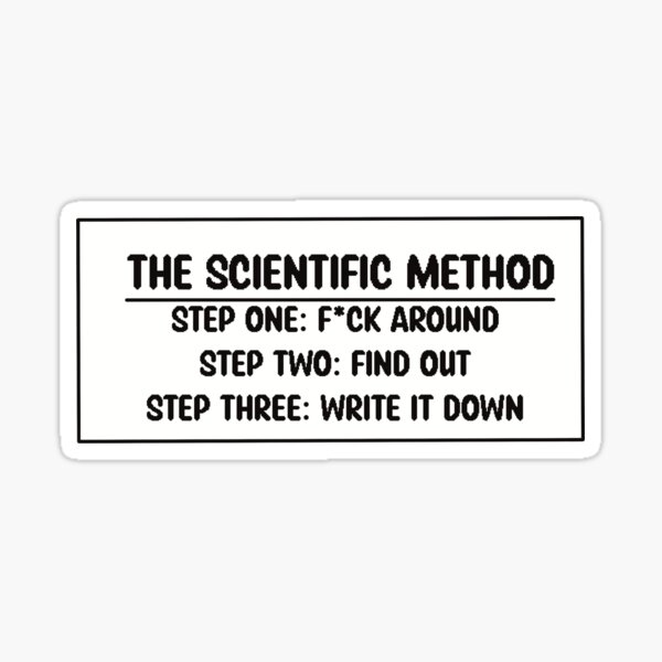 The Scientific Method  Sticker