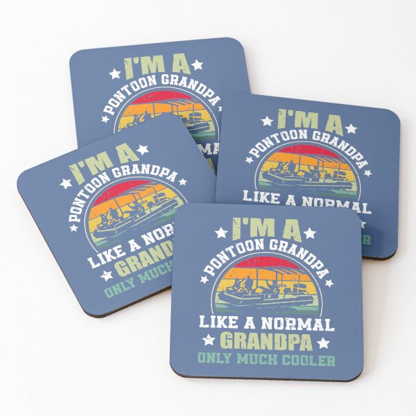 Item preview, I'm A Pontoon Grandpa Like A Normal Grandpa Only Much Cooler designed and sold by raretshirtsuk.