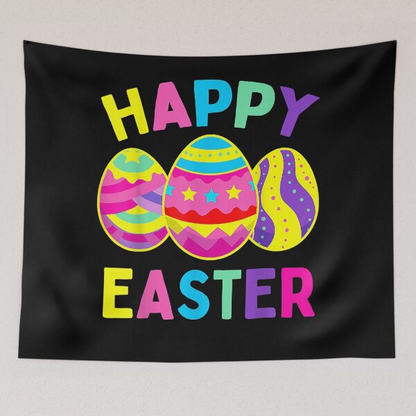 Item preview, Happy Easter Day, Cute Colorful Egg Hunting Women Boys Girls T-Shirt designed and sold by gilbarcost.