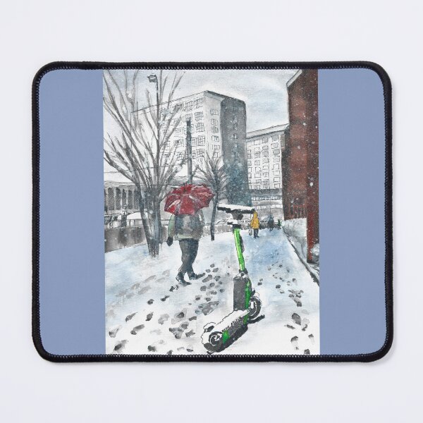 Item preview, Danmarksplass With Snow designed and sold by Rina Arling.