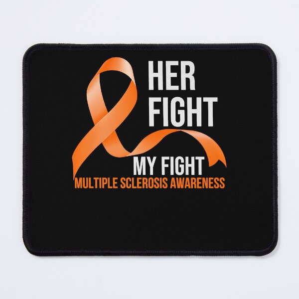Item preview, Her Fight Is My Fight Multiple Sclerosis MS Mom Wife Warrior Premium T-Shirt designed and sold by gilbarcost.