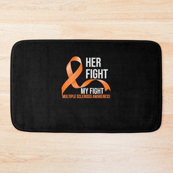 Item preview, Her Fight Is My Fight Multiple Sclerosis MS Mom Wife Warrior Premium T-Shirt designed and sold by gilbarcost.