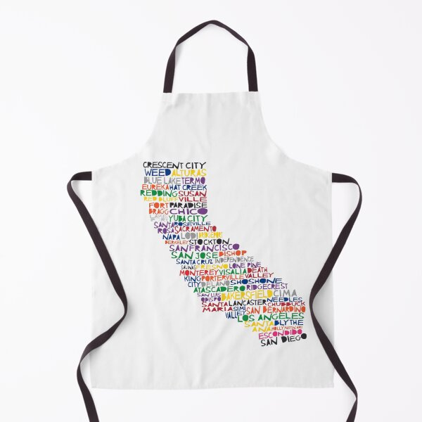 Item preview, California colorful typography illustration designed and sold by molly mattin.