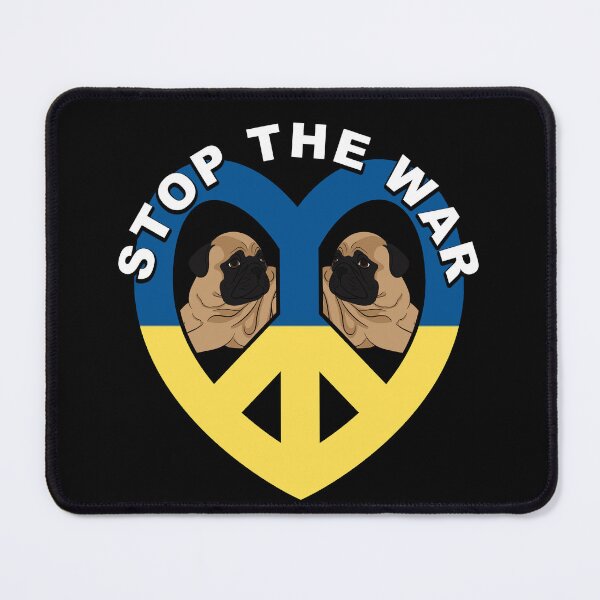 Item preview, Stop the war Ukrainian flag retro sunset dog face artistic design 3 designed and sold by SamRVstore.