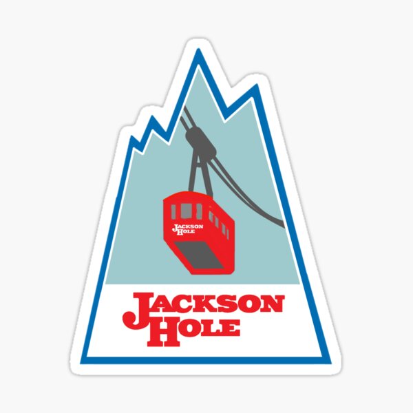 Aperçu de l'œuvre Jackson Hole vintage tram logo 1966 créée et vendue par Geepster5.