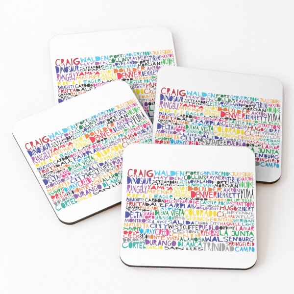 Item preview, Colorado colorful typography art designed and sold by molly mattin.