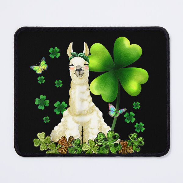 Item preview, Llama Green Buffalo Plaid Shamrock St. Patrick's Day designed and sold by VargasParis.