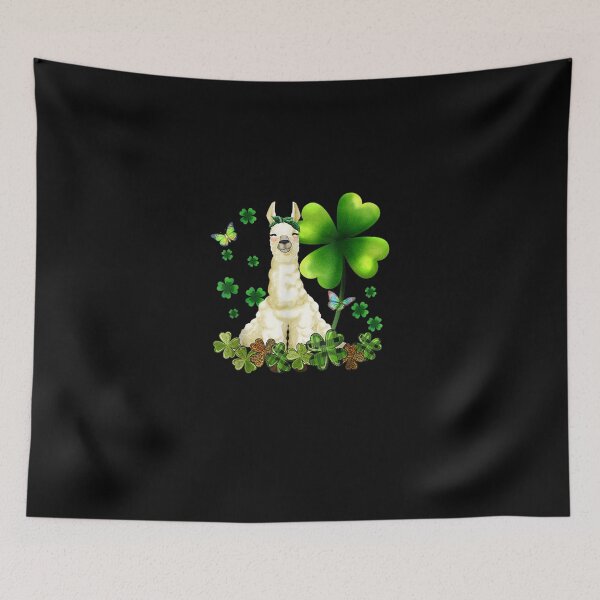 Item preview, Llama Green Buffalo Plaid Shamrock St. Patrick's Day designed and sold by VargasParis.