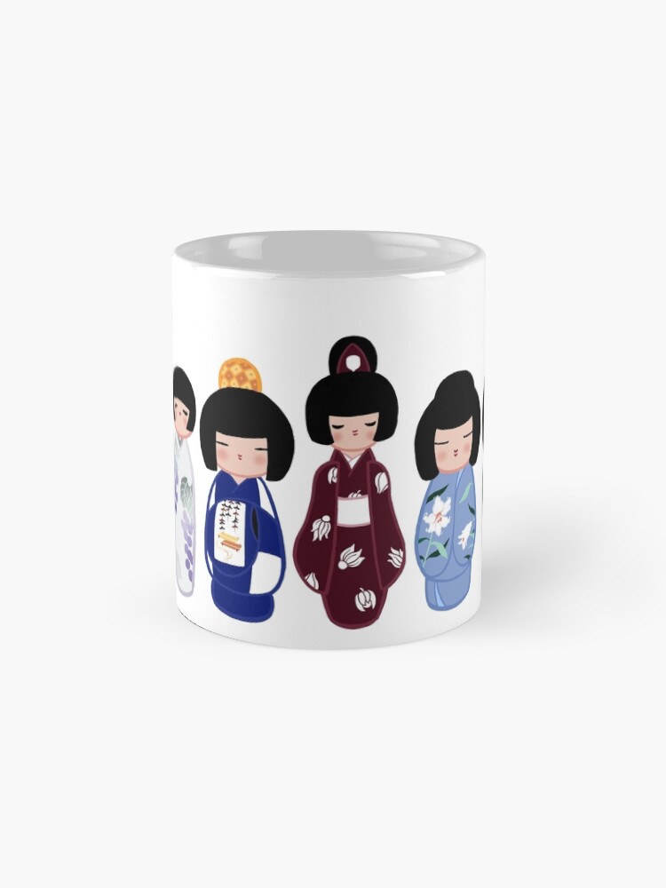 Thumbnail 4 of 6, Coffee Mug, Creative Kokeshi, English version designed and sold by Cedarseed.