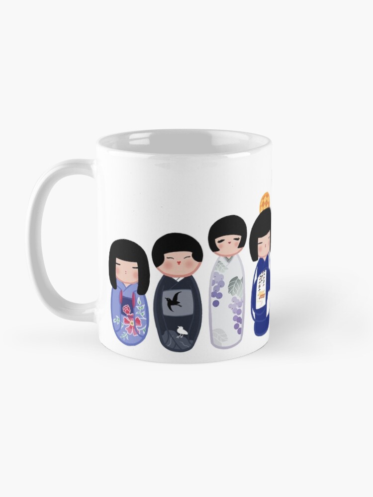 Thumbnail 3 of 6, Coffee Mug, Creative Kokeshi, English version designed and sold by Cedarseed.