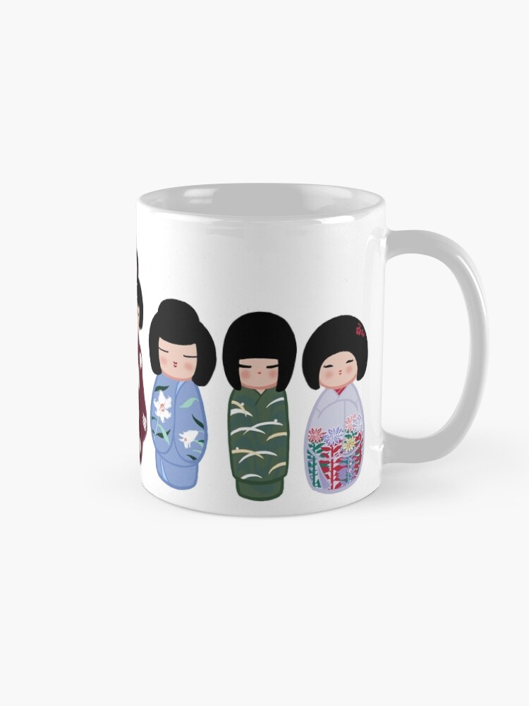 Thumbnail 5 of 6, Coffee Mug, Creative Kokeshi, English version designed and sold by Cedarseed.