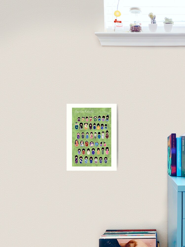 Thumbnail 2 of 3, Art Print, Creative Kokeshi, English version designed and sold by Cedarseed.